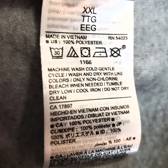 Old Navy Grey Full Zip Men's Fleece Jacket - Picture 6 of 6